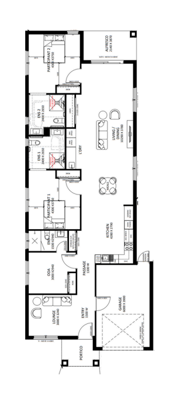 2 x Thomastown HPS | IL | FA Category SDA - 2 Ensuites + OOA — Floorplan 1