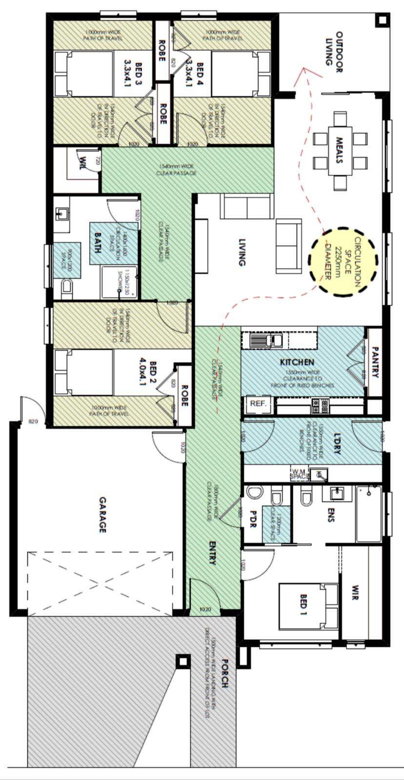 Fully Accessible, SIL, TAC, NO SDA funding required — Floorplan 1
