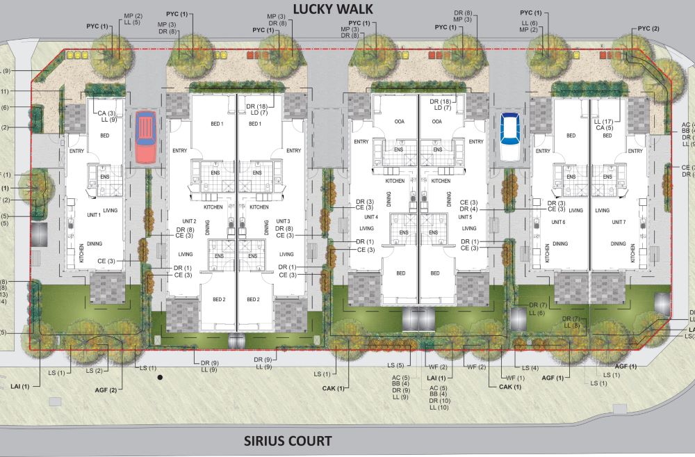 High Physical Support, 1 or 2 Bedroom SDA Units, 1 or 2 Participants — Floorplan 1