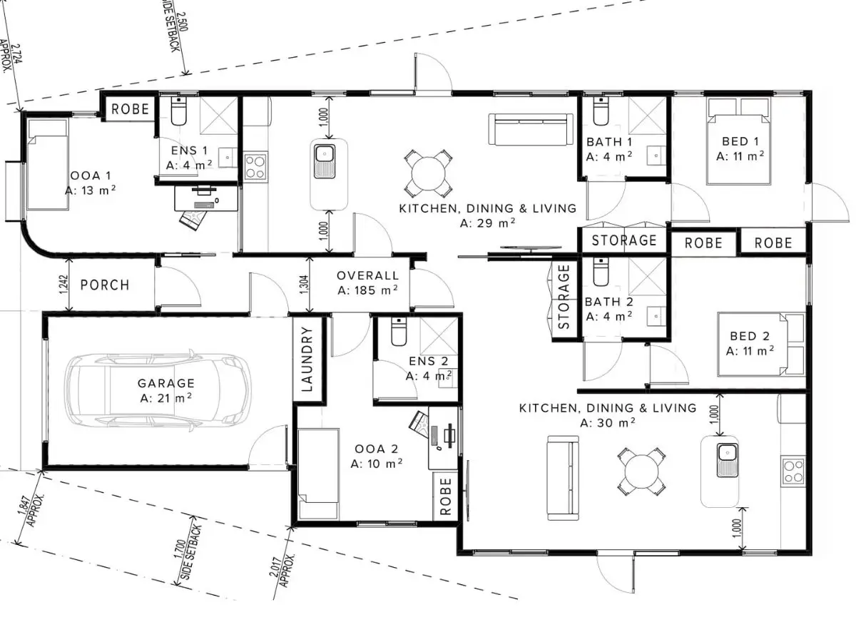 Pakenham | Robust 2-Resident — Floorplan 1