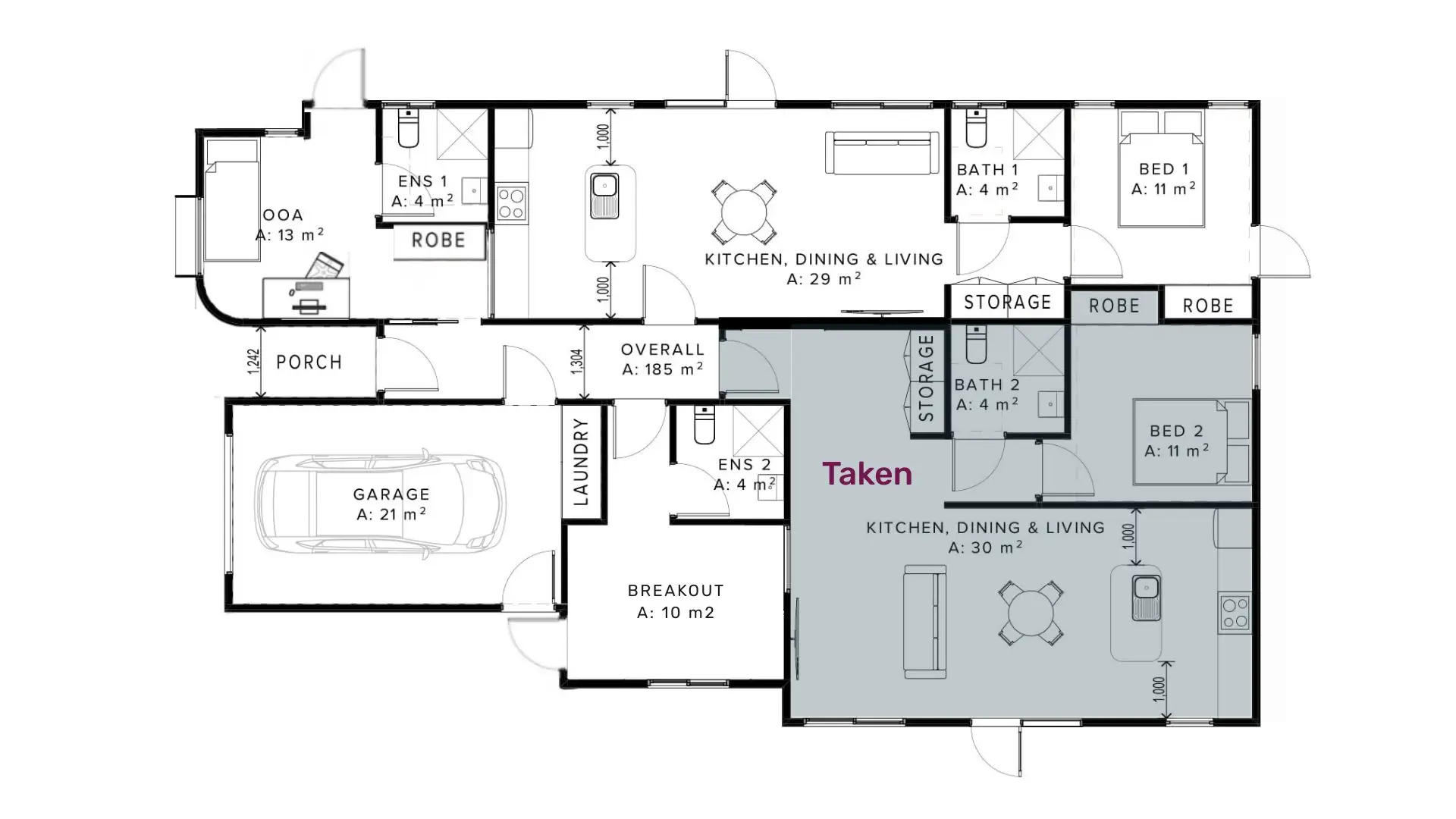 Your new Robust home in Pakenham, with private living spaces! — Floorplan 1