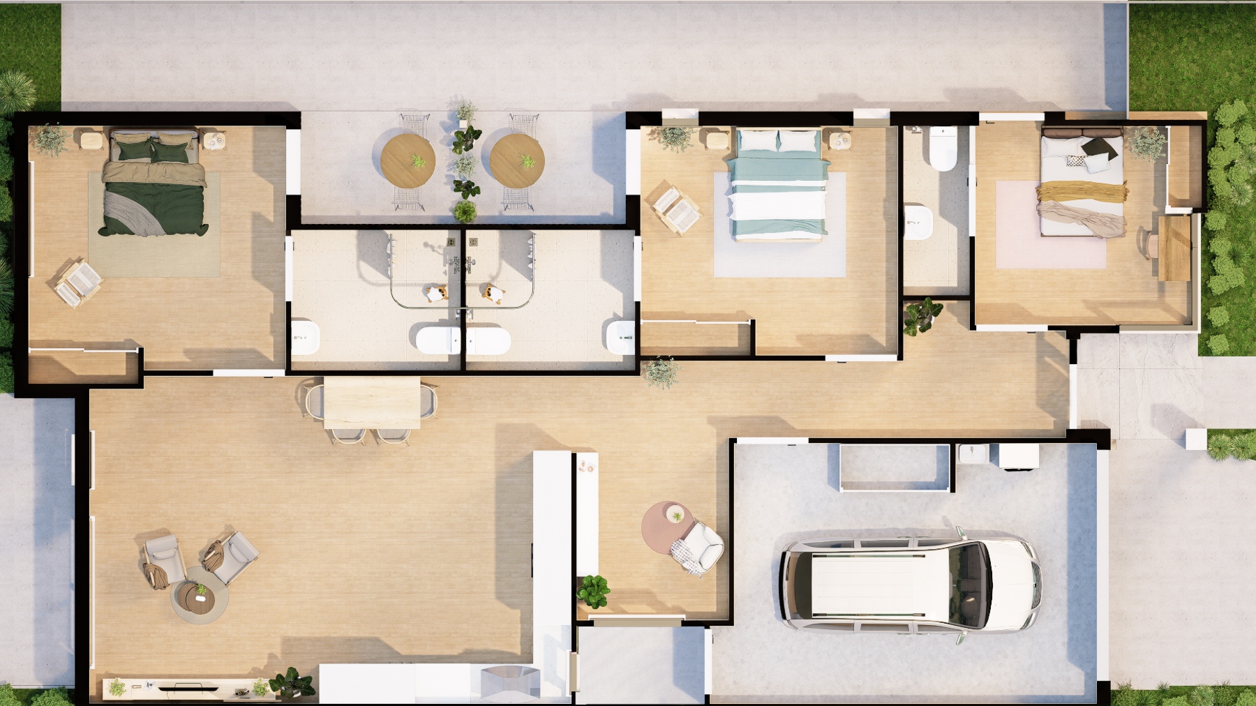 SDA HPS 2 Bedroom House plus OOA Beaconsfield, Vic 251 — Floorplan 1