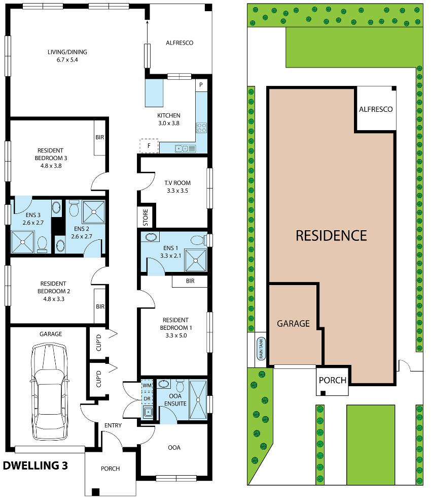 Melton – HPS House 1:3 — Floorplan 1