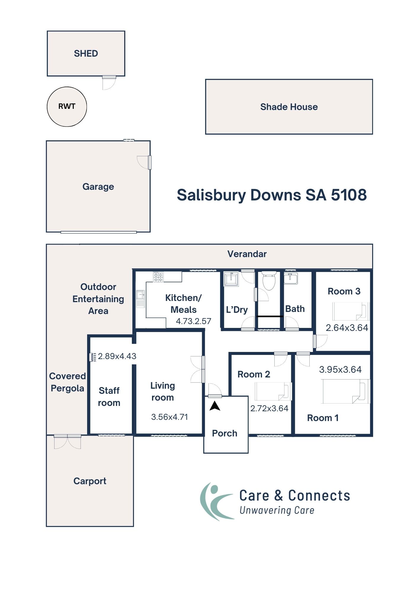 Warm SIL home located in the heart of Salisbury Downs — Floorplan 1