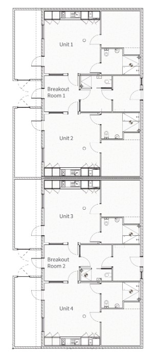 Doveton - 4 Robust Single Occupancy Villas — Floorplan 1