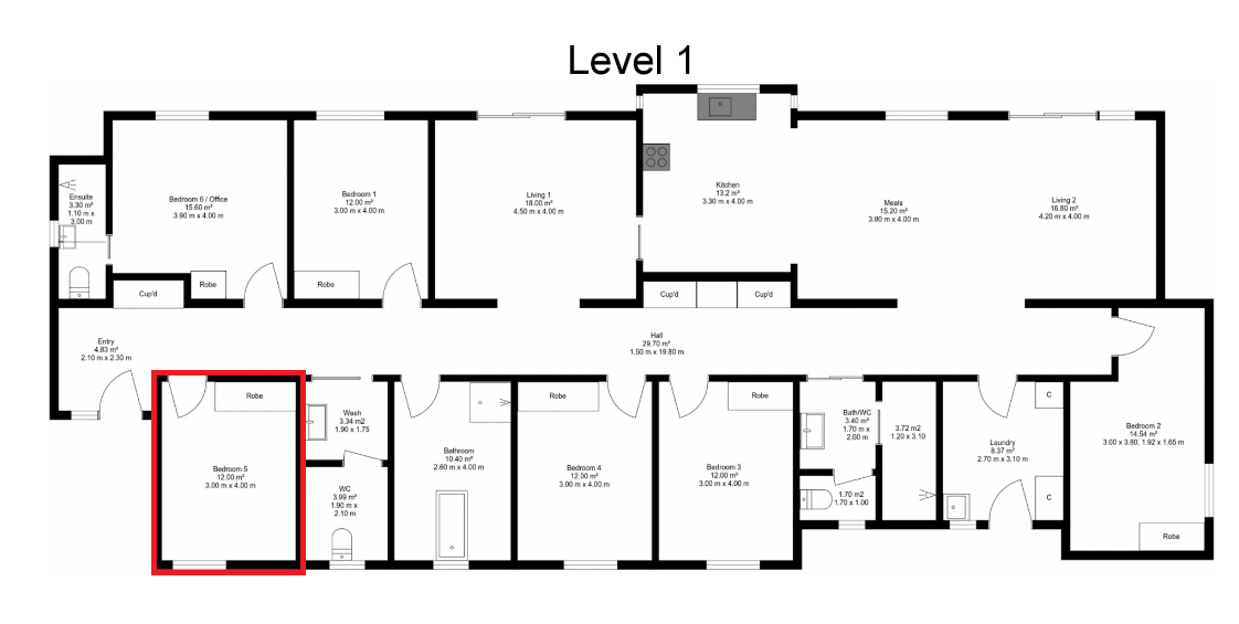 Modern, accessible living in sought-after Doncaster East. SDA design category ‘Fully Accessible.’ — Floorplan 1