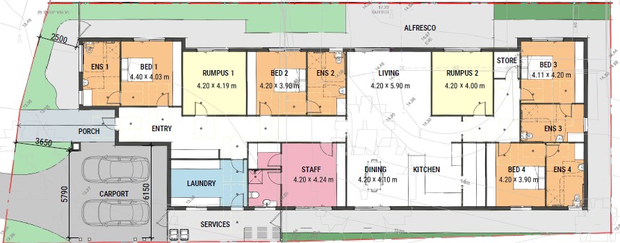 Ocean Grove Coastal Retreat — Floorplan 1