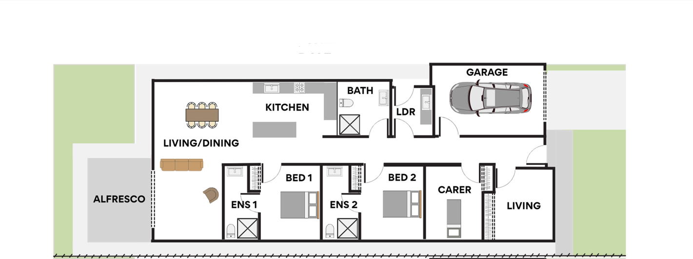 Bright, Modern Living in Morphett Vale — Floorplan 1