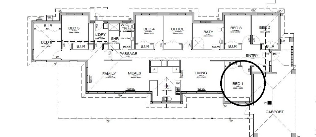 Rosebud: Fully Accessible house — Floorplan 1