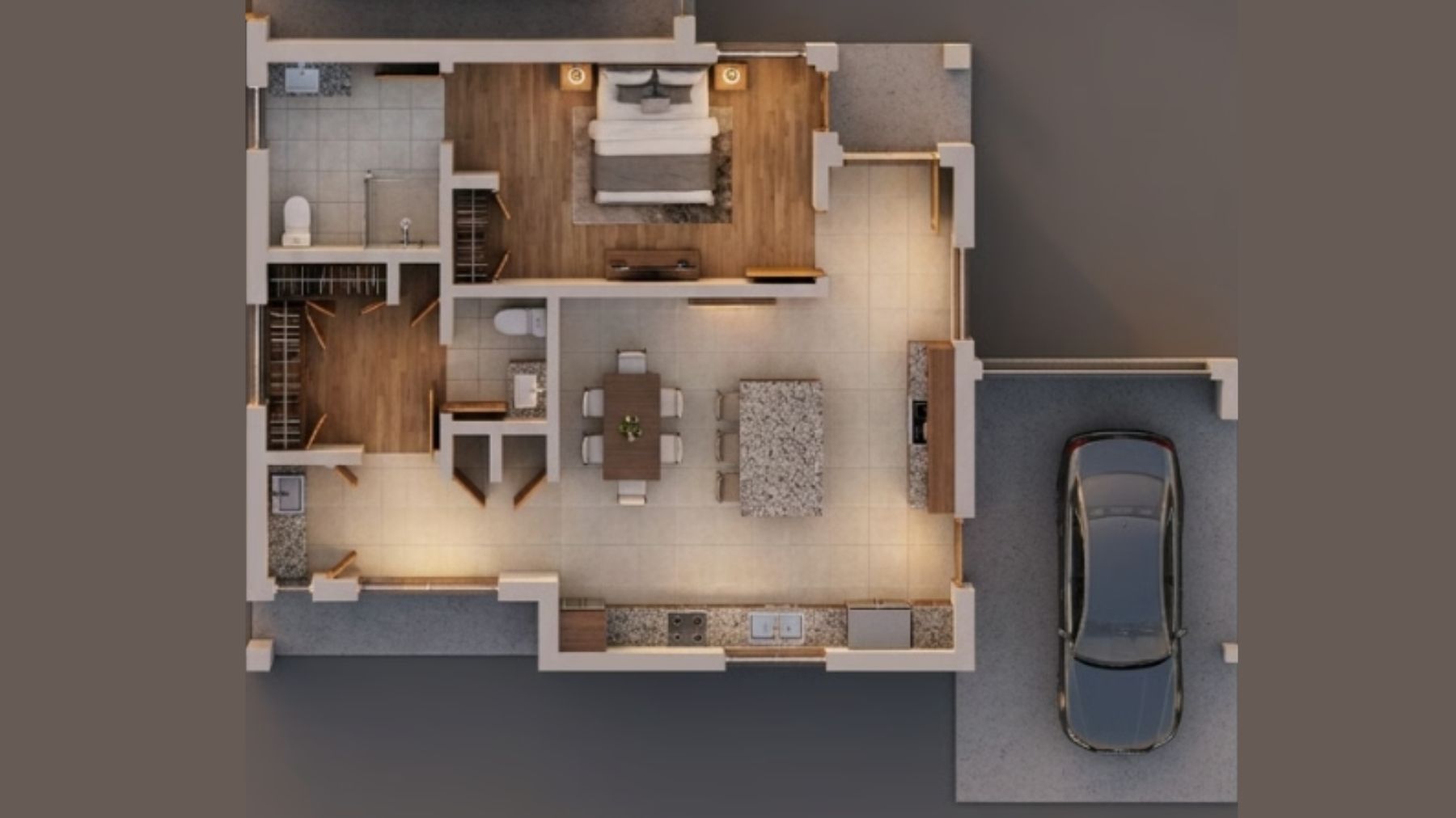 SDA HPS 1 Bedroom Villa plus OOA Heidelberg West, Vic | 284 — Floorplan 1