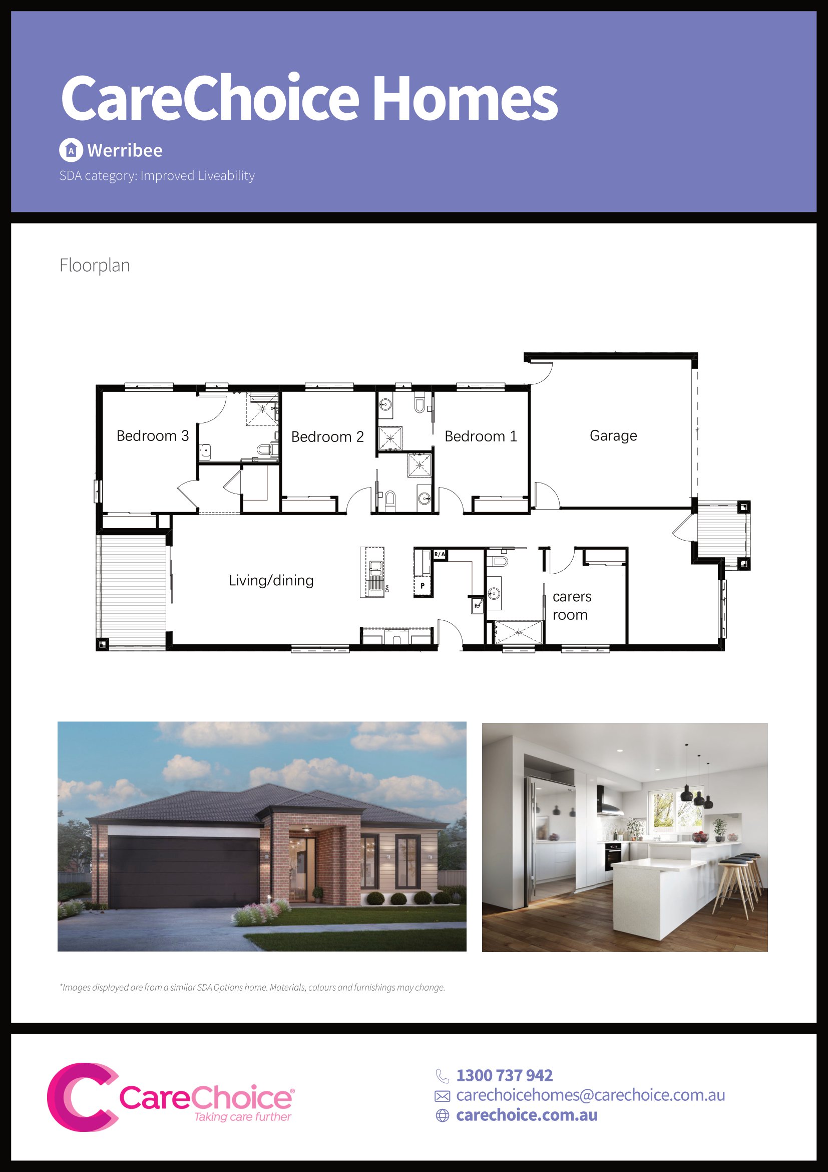 Werribee – 3 Bedroom FA/IL Home — Floorplan 1
