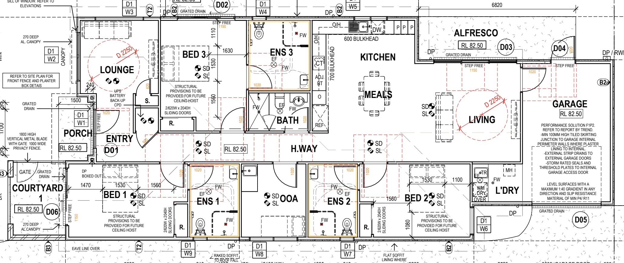 Reservoir - SDA - High Physical Support - House - 3 Resident — Floorplan 1