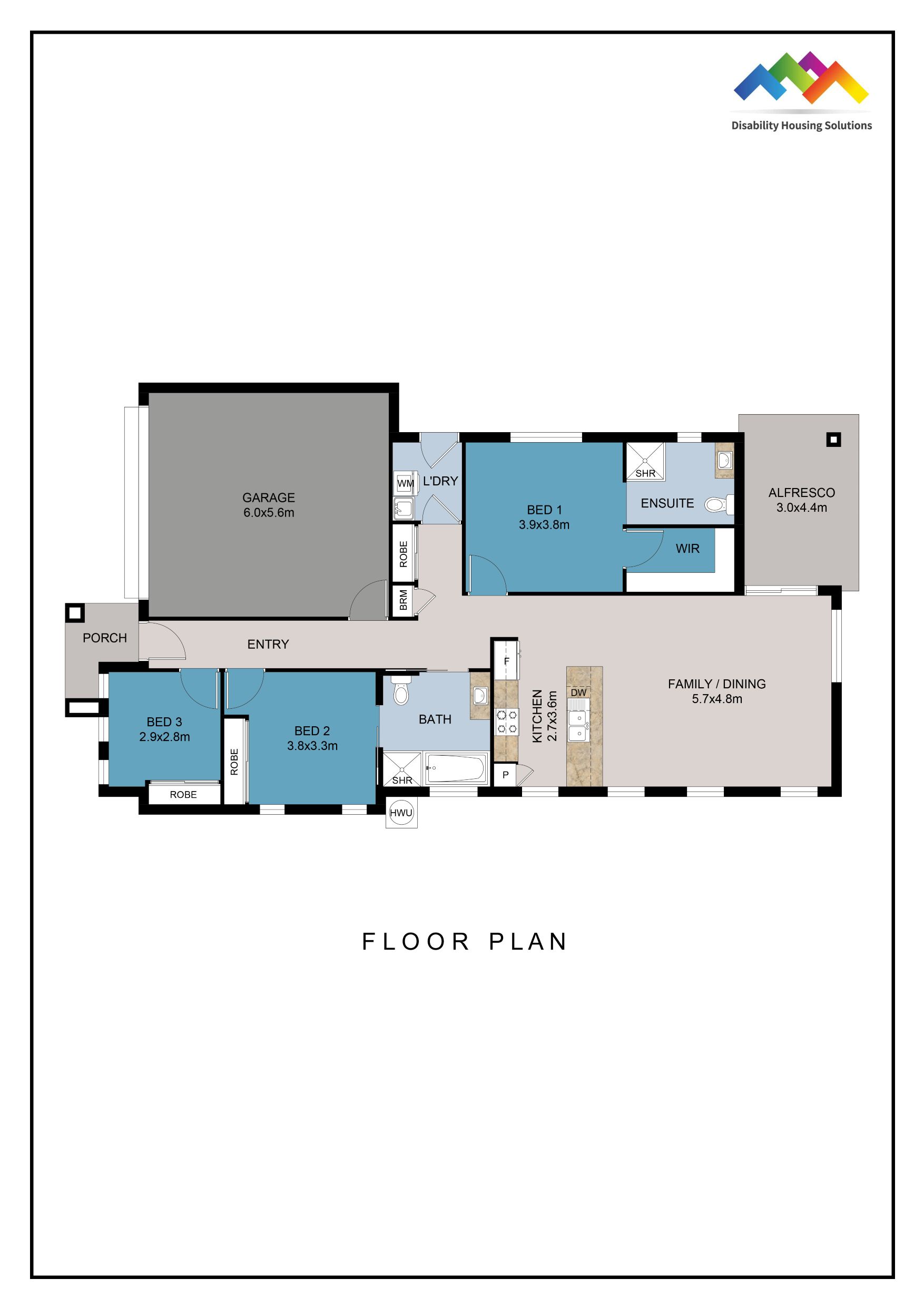 Gleneagle, Beaudesert Qld - Improved Livability House — Floorplan 1