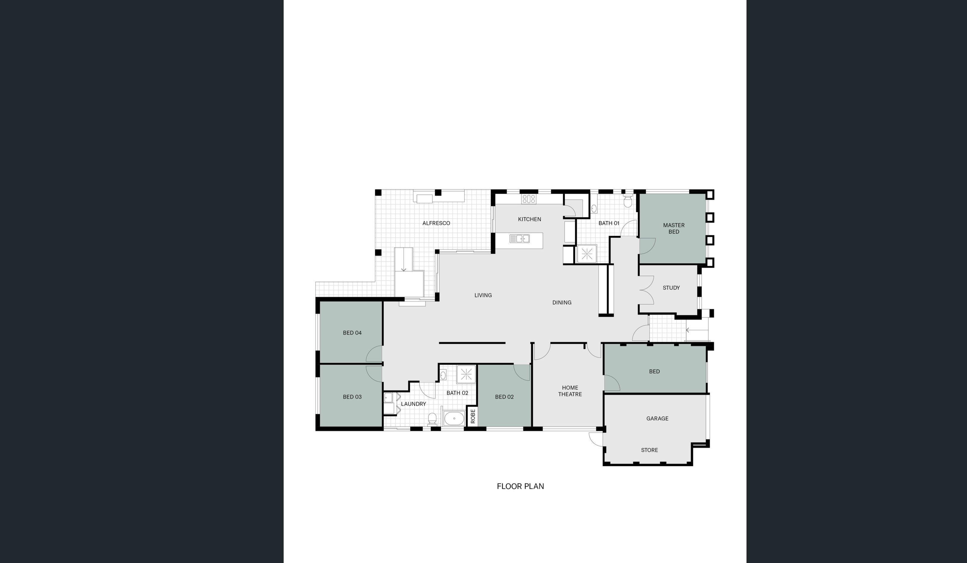 Fully Accessible SIL Home in Mandurah for STA/Respite, MTA, Longterm — Floorplan 1