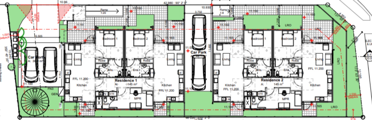 Corio- 2R HPS Villa style home + shared OOA — Floorplan 1