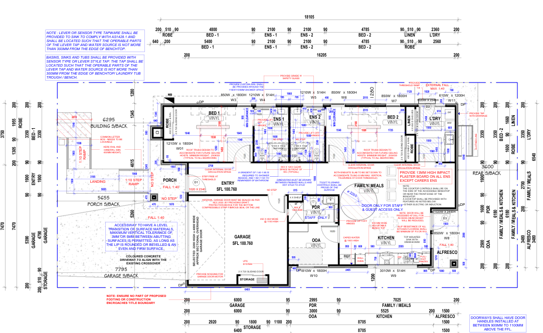 SDA HPS 2 Bedroom House plus OOA Tarneit, Vic  143 — Floorplan 1