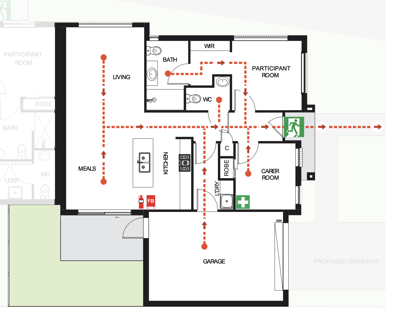 Robust Single Occupancy SDA Townhouse in Pakenham, Accessible, Private & Modern — Floorplan 1