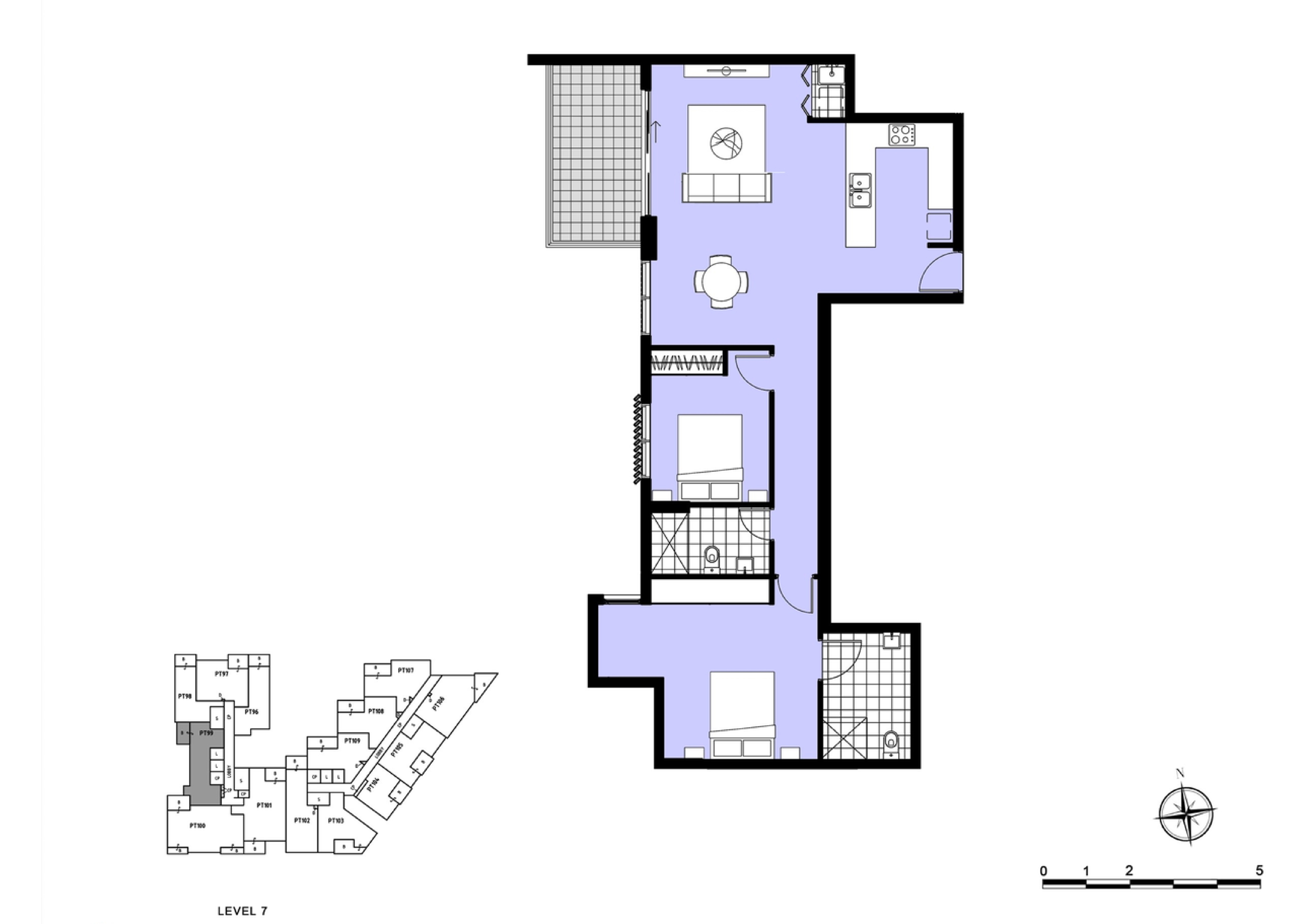 SDA-Approved 2-Bedroom Apartment in Dressler Ct, Merrylands — Floorplan 1