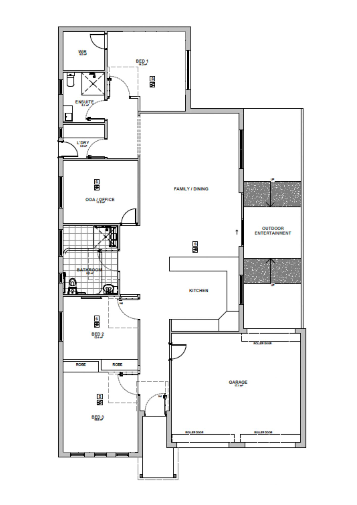 Modern Home in Dover Gardens — Floorplan 1
