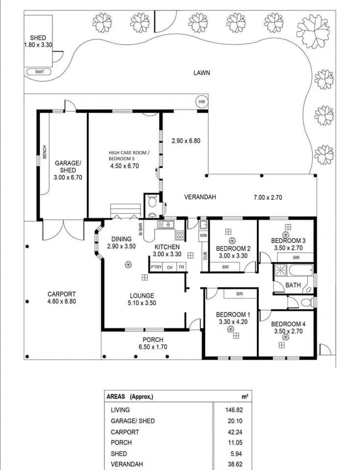 SIL/ MTA/ Respite Vacancy for a Beautiful House in Parafield Gardens — Floorplan 1