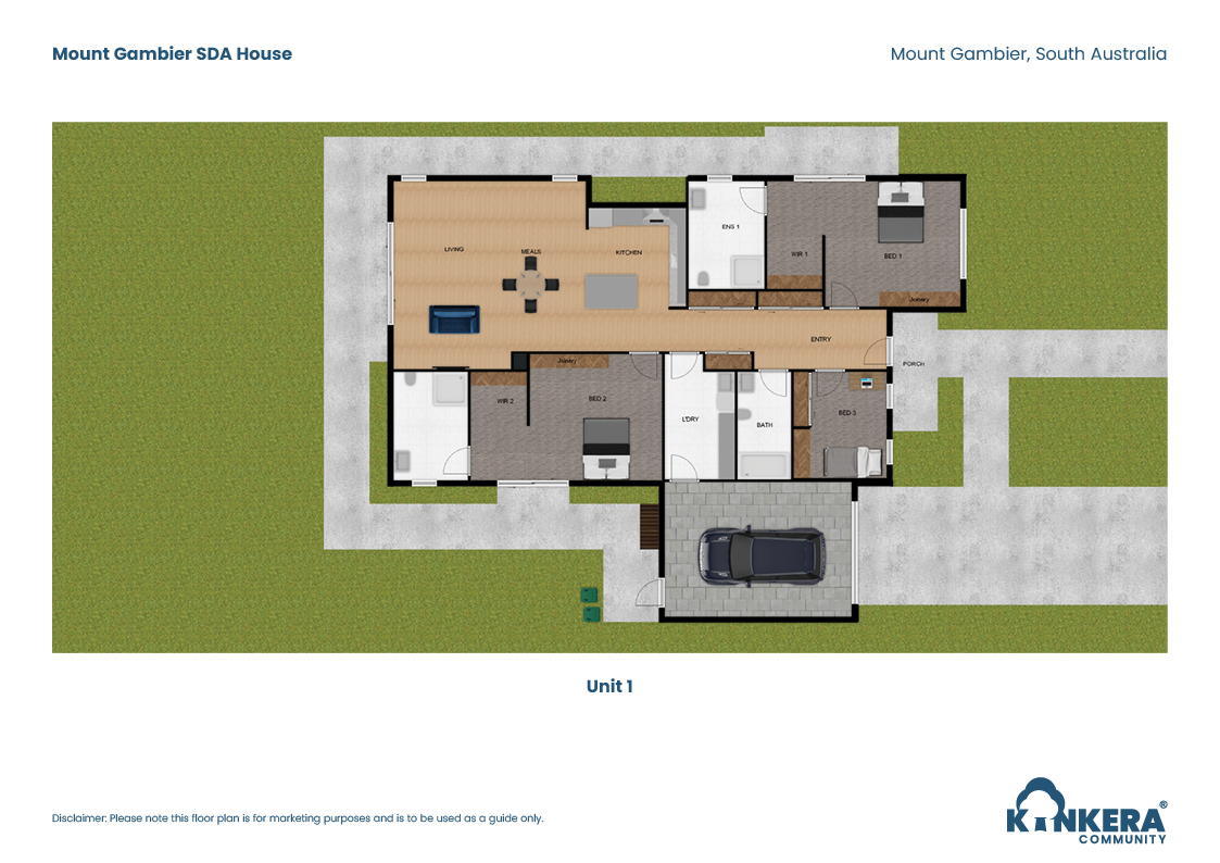 Mount Gambier SDA House – HPS FA IL — Floorplan 1
