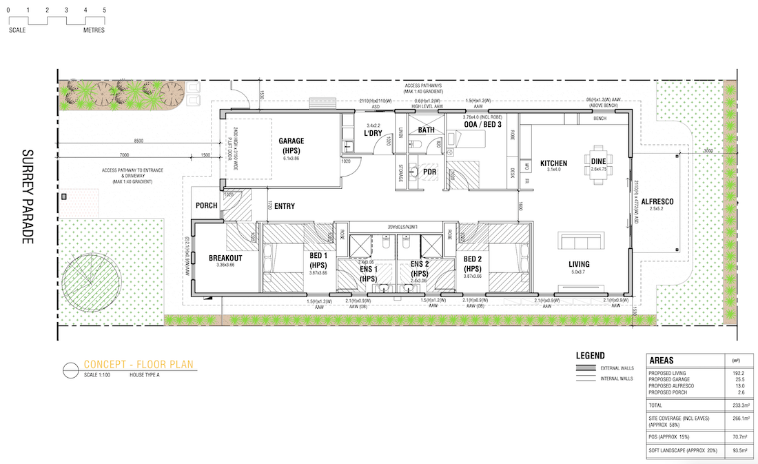 New Build SDA In Morphett Vale - Available Now - Last Bedroom — Floorplan 3