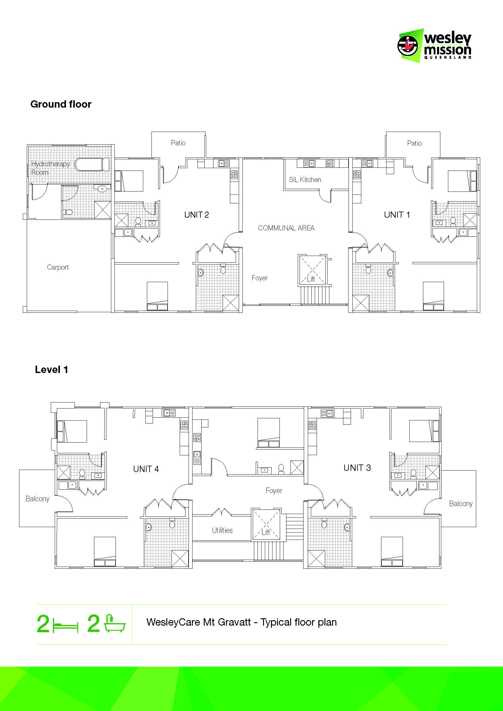 Purpose-Built SDA Apartments, Mt Gravatt — Floorplan 1
