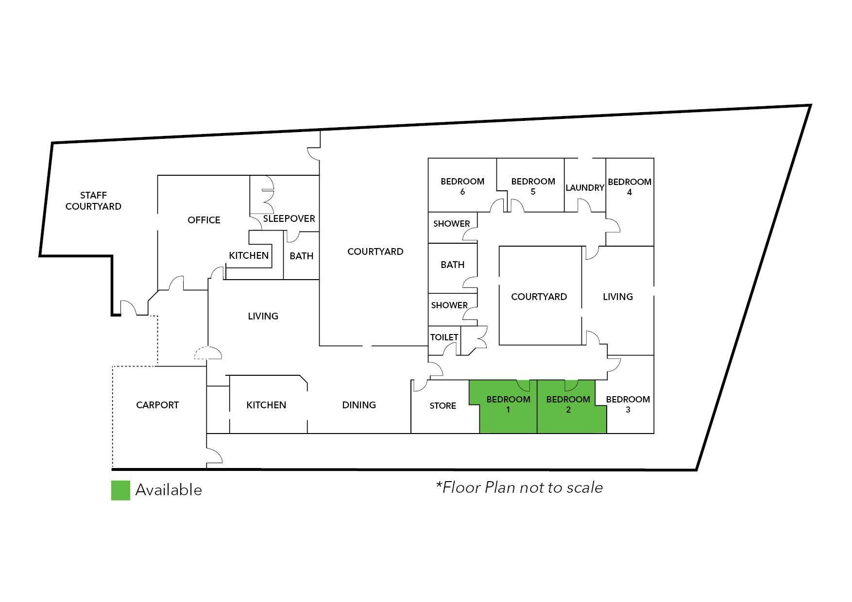 2 SIL vacancies in spacious residence in leafy Montmorency — Floorplan 1