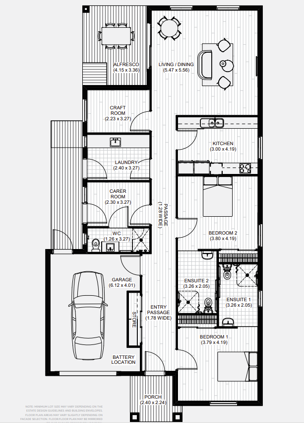 Accessible Haven SDA -HPS, IL, FA - 3 participants — Floorplan 1