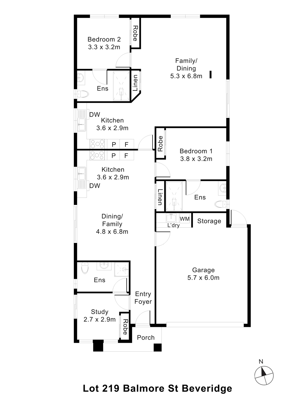 Two Independent Robust SDA Homes | One Title — Floorplan 1