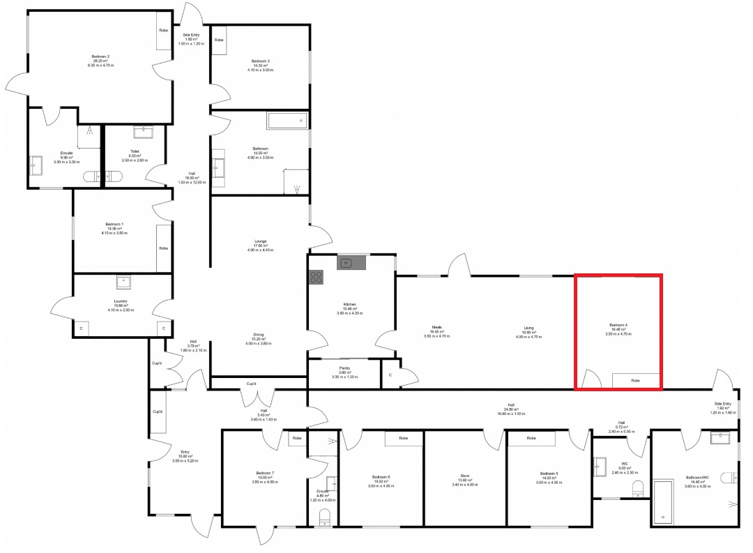 Contemporary, purpose-built living with SDA design category ‘Fully Accessible’ — Floorplan 1