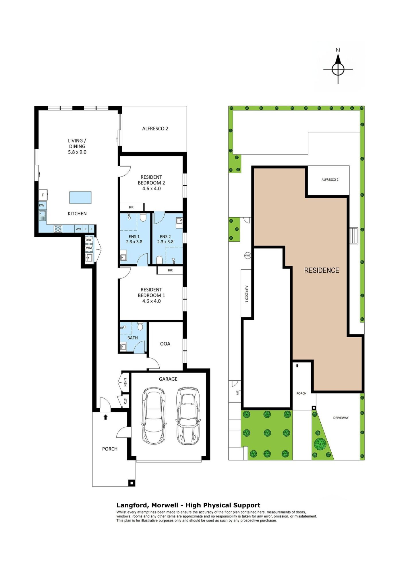 Accessible SIL Accommodation in Langford St, Morwell VIC — Floorplan 1