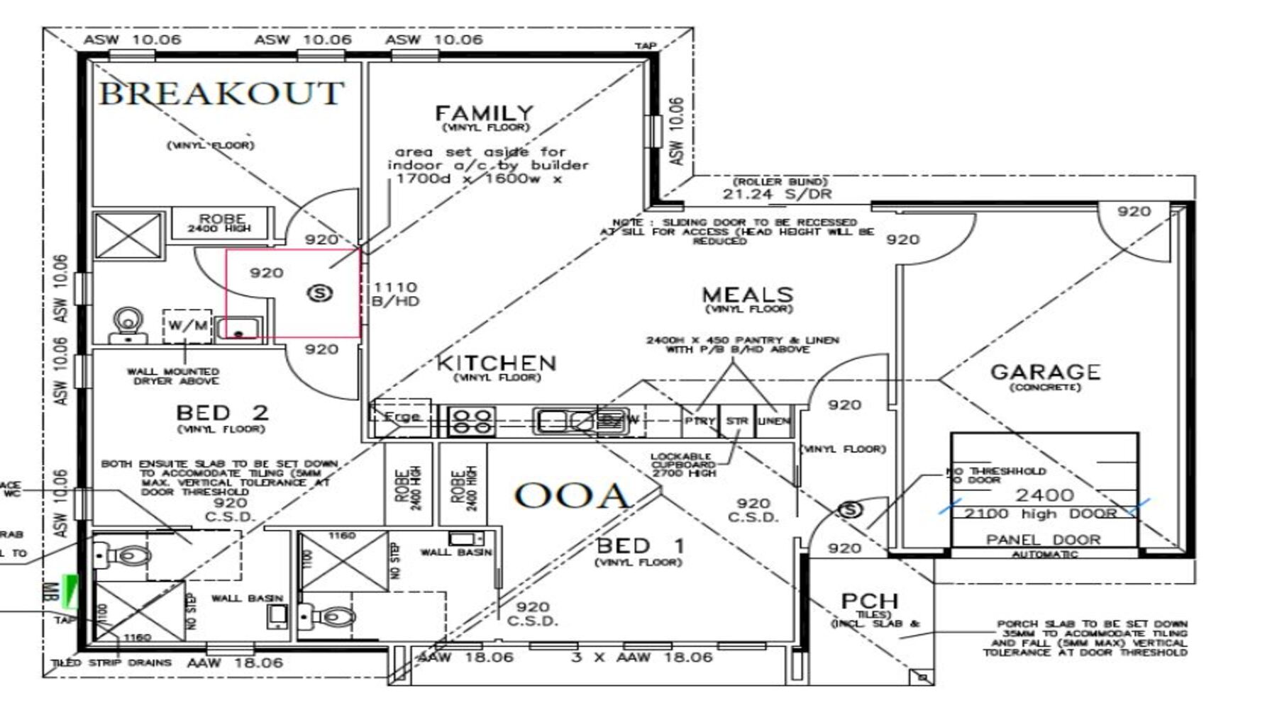 SDA Robust 1 Bedroom Villa plus OOA Point Cook, Vic | 263 — Floorplan 1