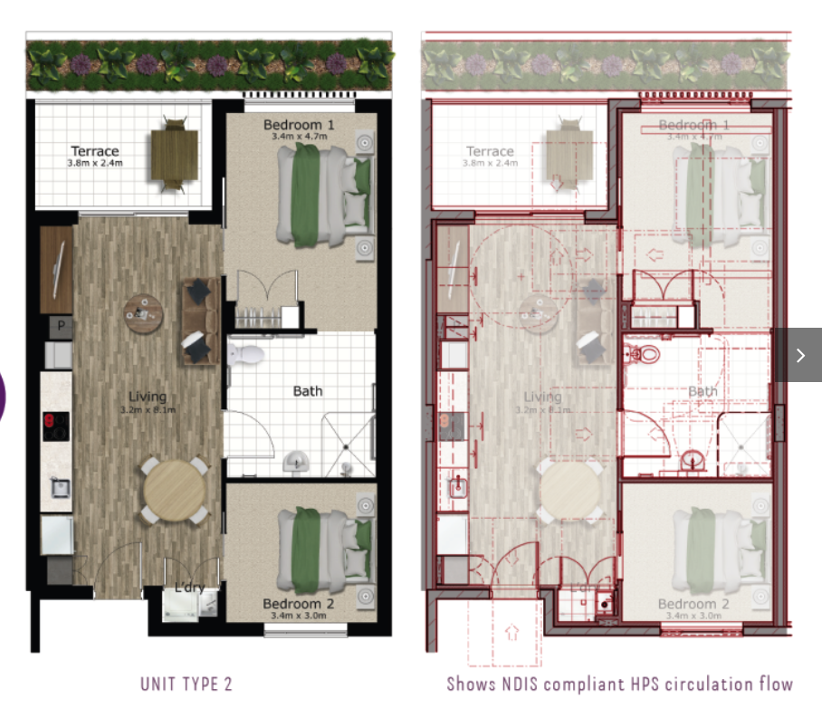 Savannah Apartment's Loganholme — Floorplan 1