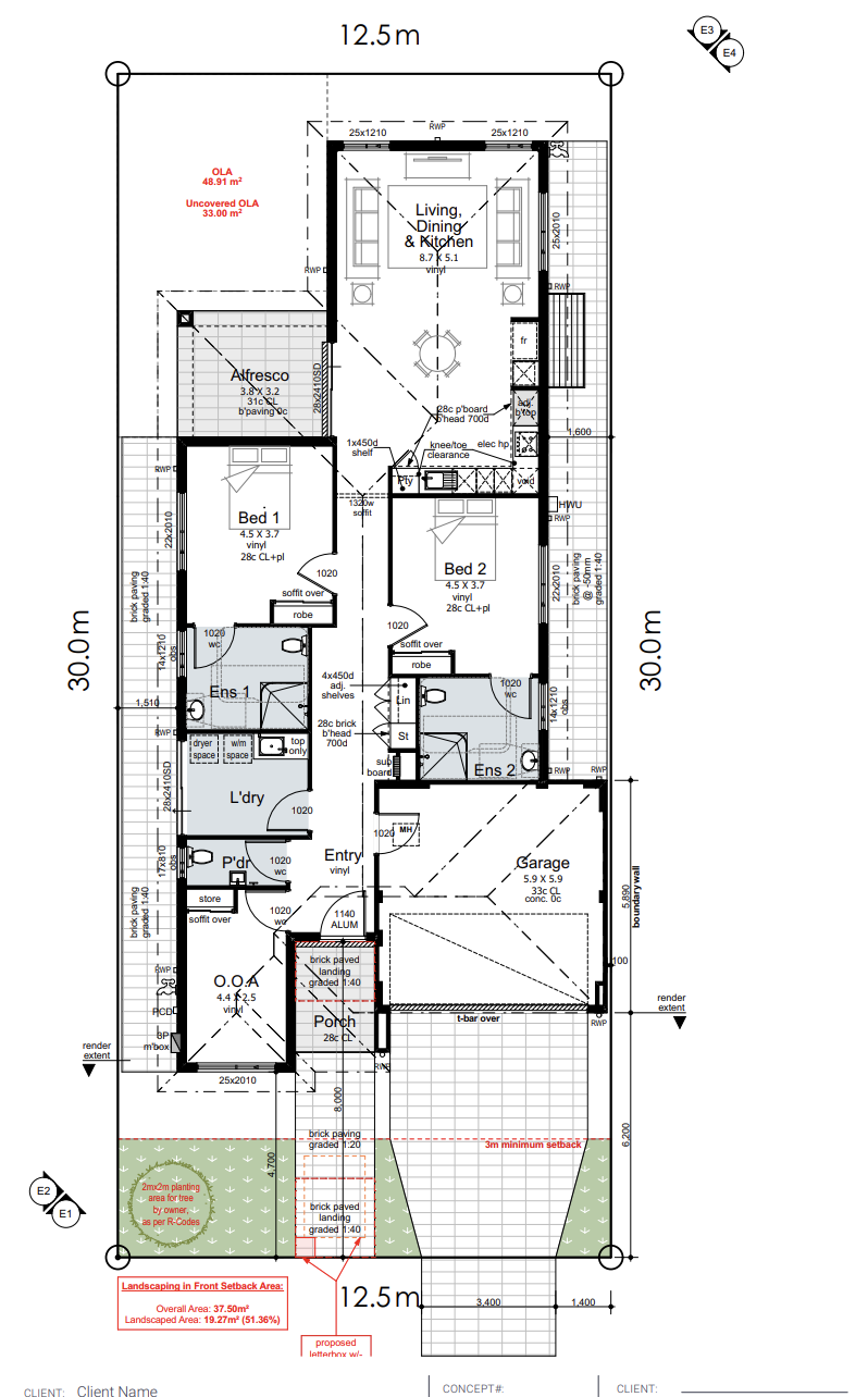 ☘️ Meadow Springs ☘️ 3 Bed HPS Home incl OOA Room — Floorplan 1