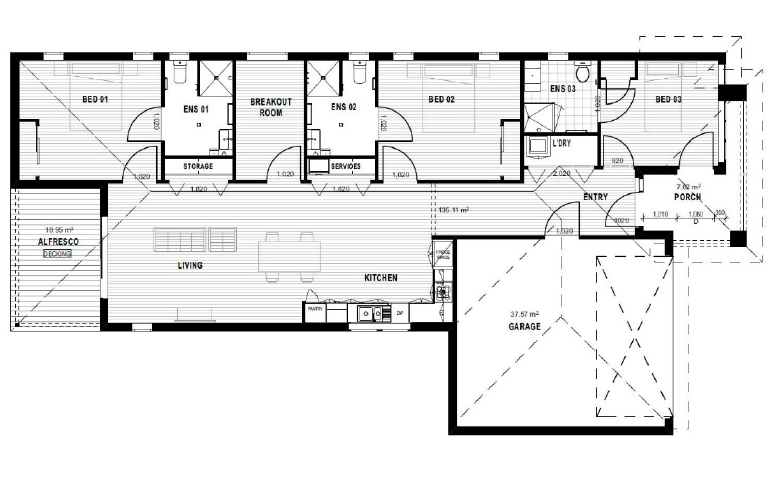 Valda Cres Darley VIC 3340 — Floorplan 1