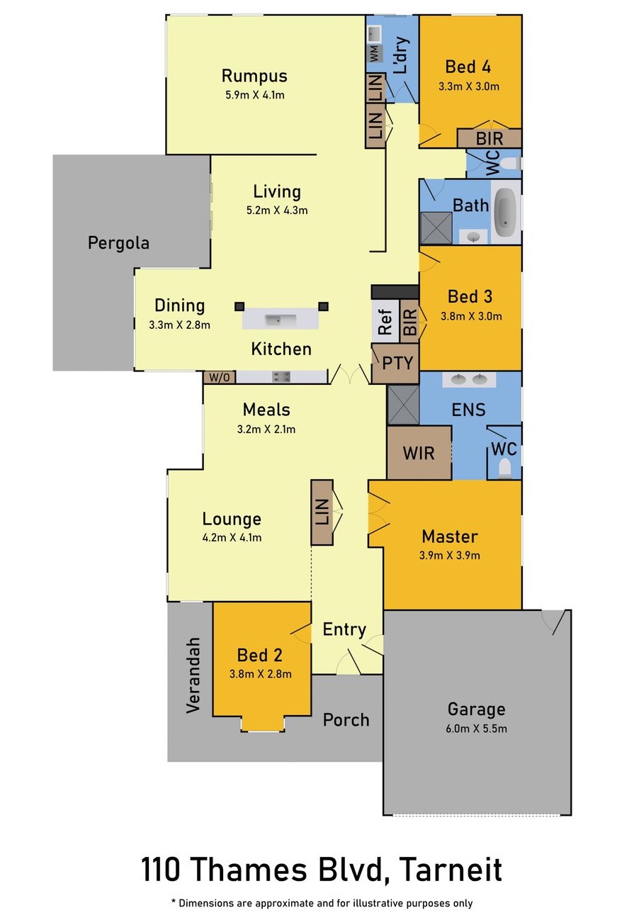 Spacious and Airy with plenty of natural light. Close to Amenities — Floorplan 1