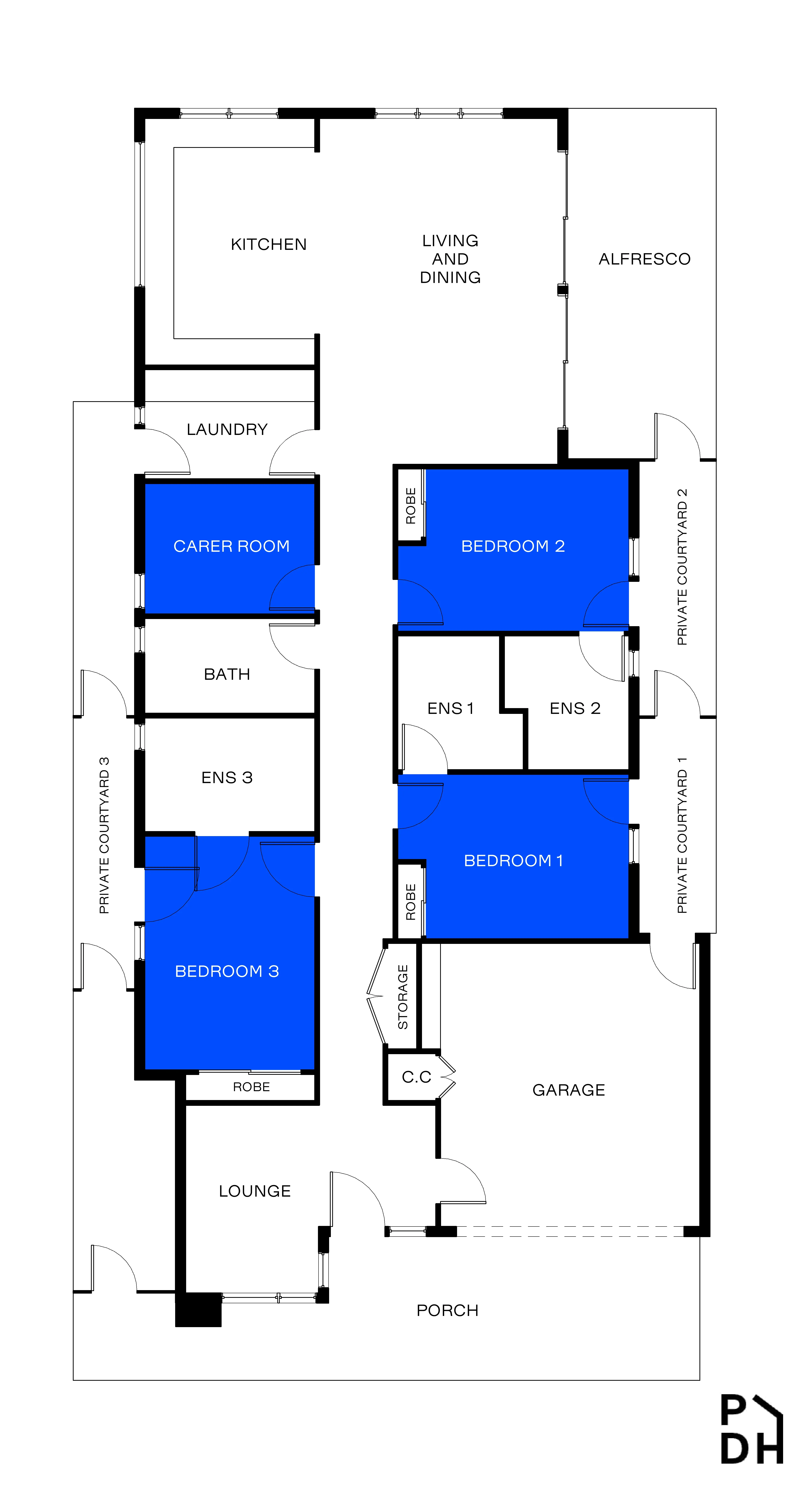 Pascoe Vale South - Bariatric High Physical Support 3+OOA - Brand New — Floorplan 1