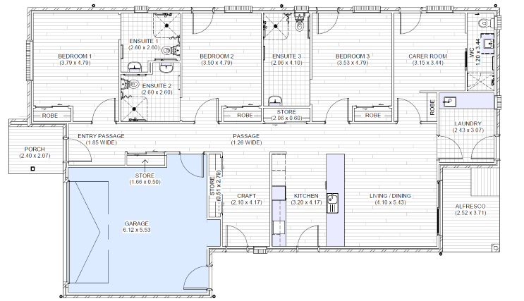 Armstrong Creek - Robust 2 bedroom +OOA available now — Floorplan 1