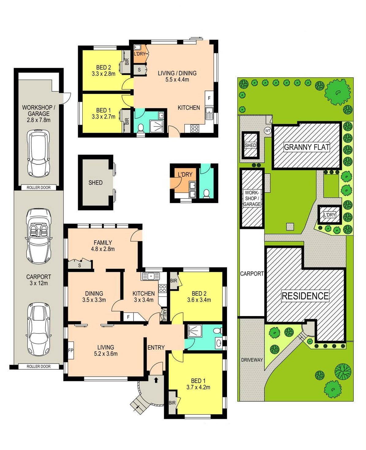 SIL Home and Granny Flat at Payten Street, Putney — Floorplan 1