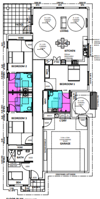 4BR High Physical Support Home with OOA Room – Shaw — Floorplan 1