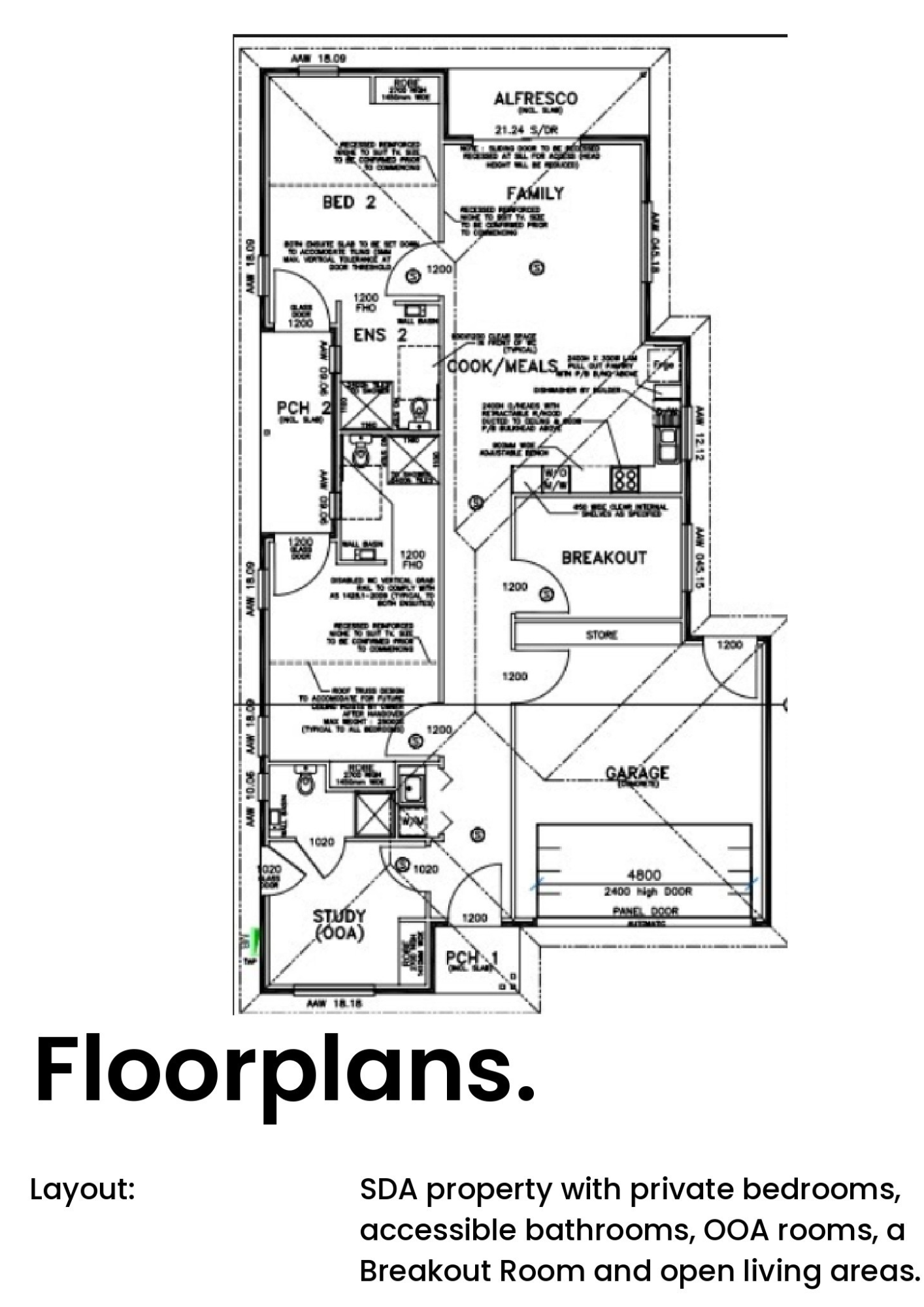 Ballarat VIC - SDA / HPS — Floorplan 1