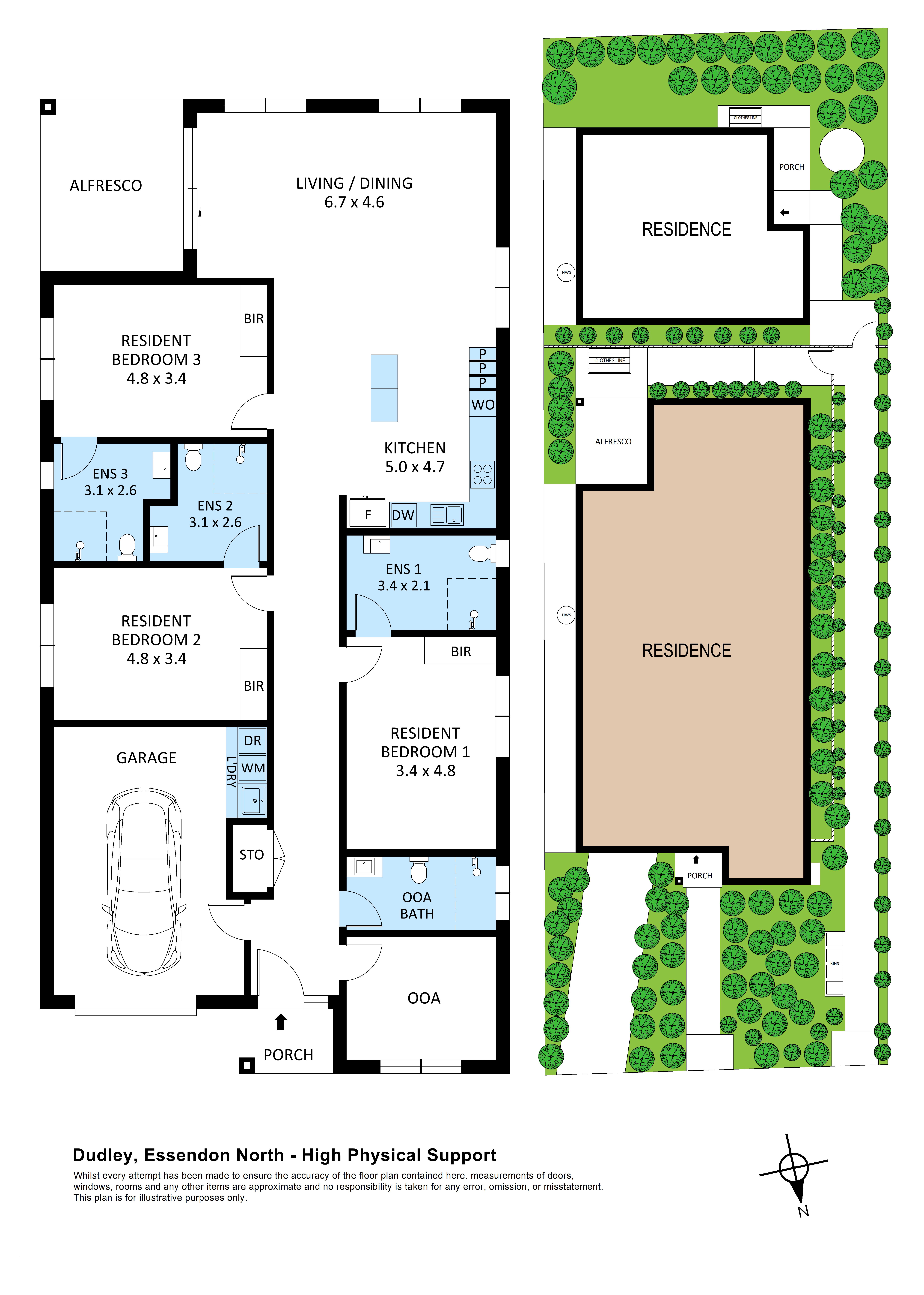 Flexible High Physical Support living in the heart of Essendon North - available September 2026! — Floorplan 1