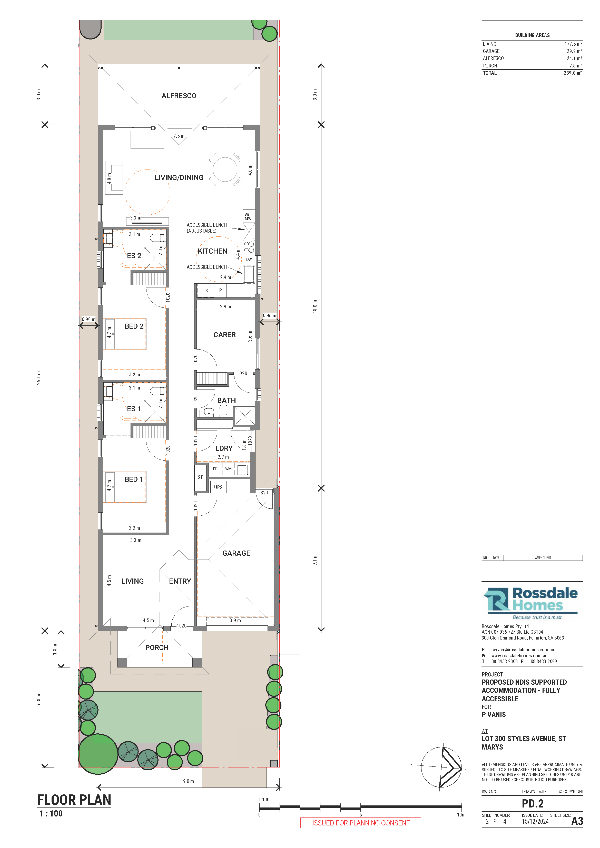 Styles Avenue St Marys LardnerSDA — Floorplan 1