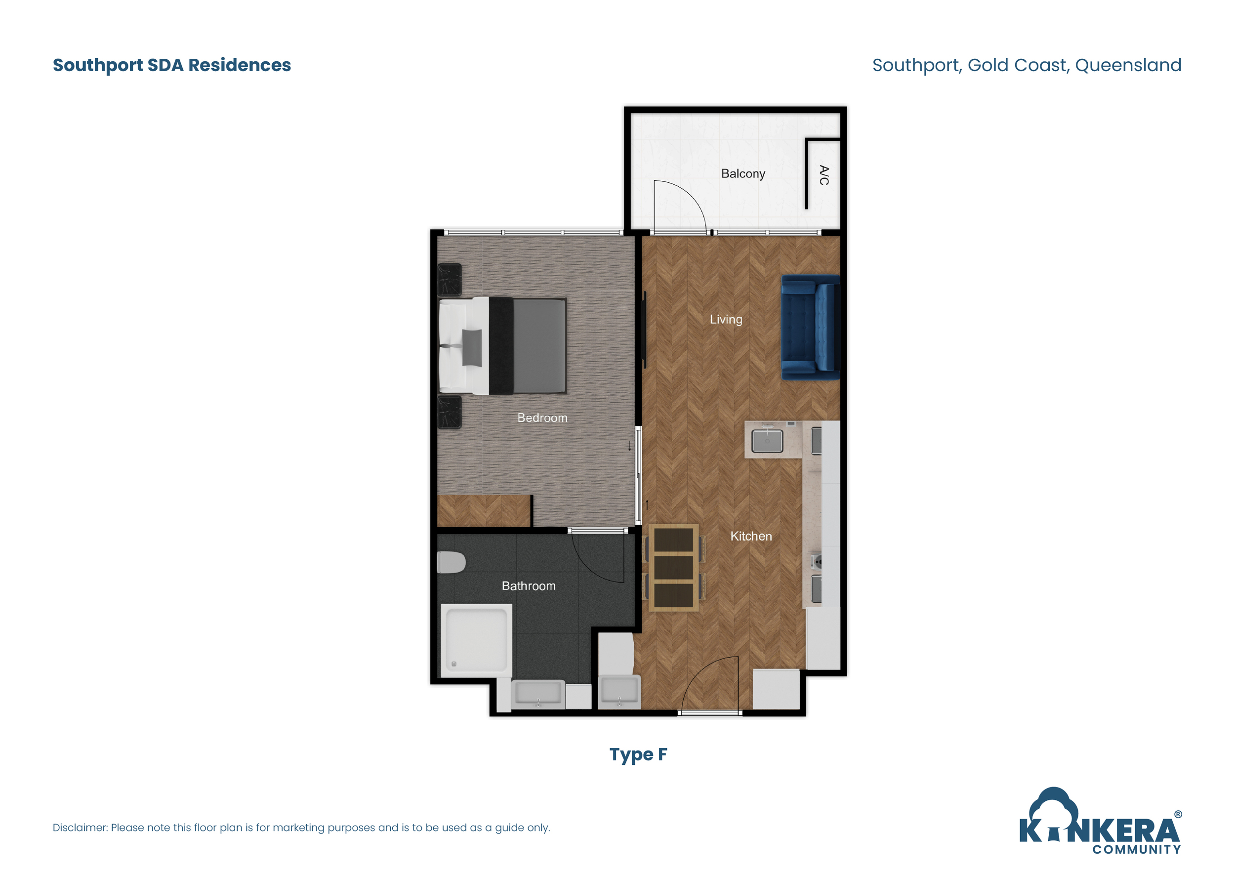 Southport Apartments — Floorplan 1