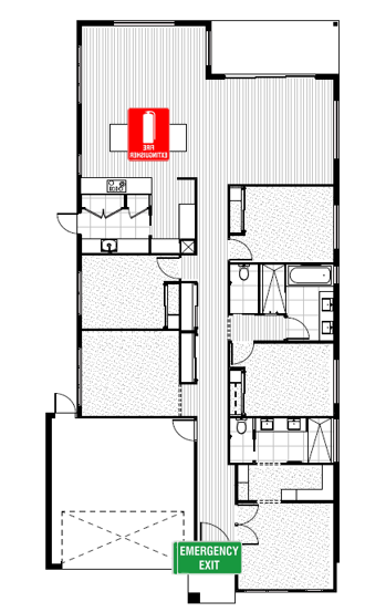 Improved Livability home in Alfredton — Floorplan 1