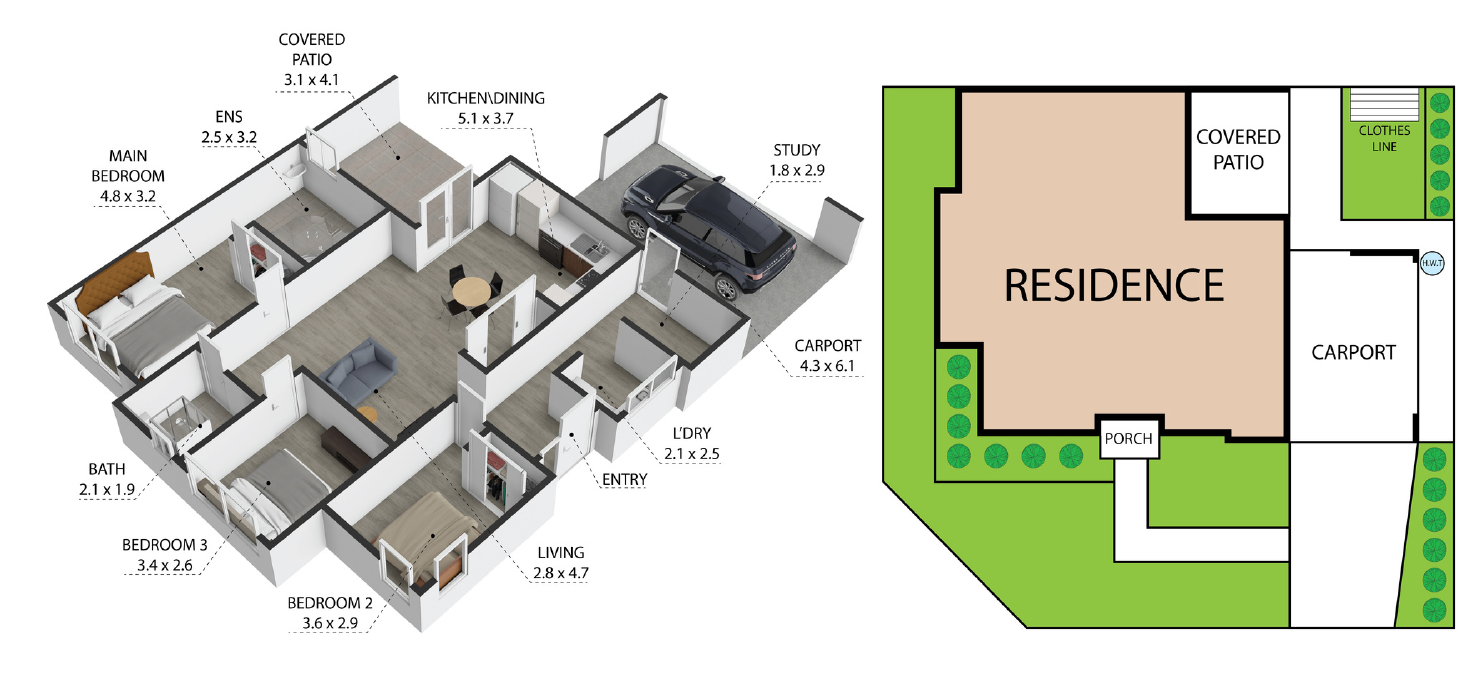 1/31 Santal Drive – RASMUSSEN — Floorplan 1
