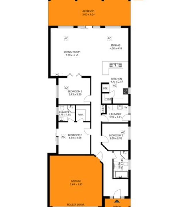 Stone Fronted Villa in Magill — Floorplan 1