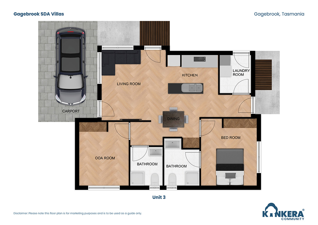 Gagebrook Villas — Floorplan 3