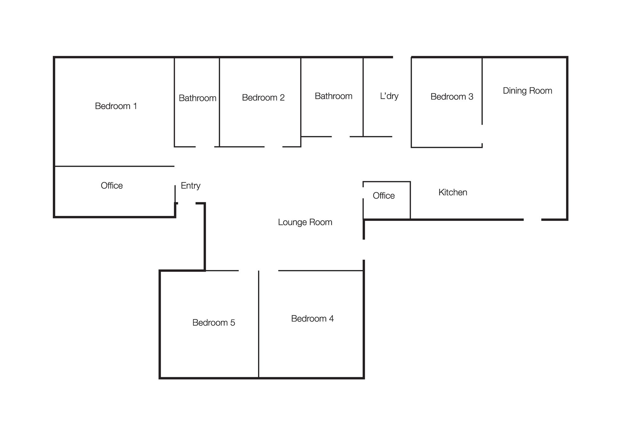 Casula – shared 5-bedroom home — Floorplan 1